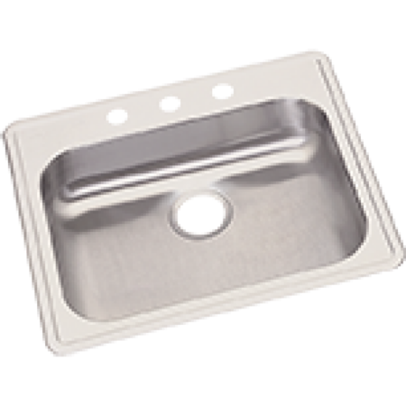 Elkay Kitchen Sink, Top Mount, Stainless steel Finish GE125213
